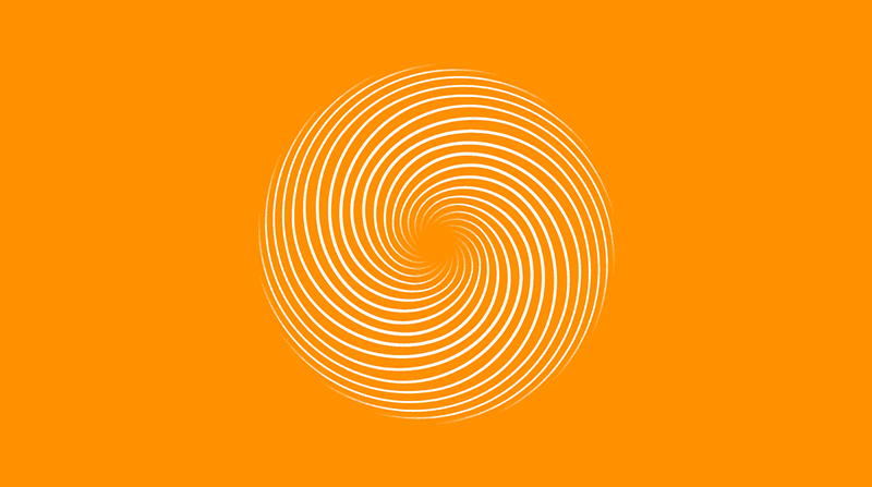 O movimento da espiral representa a emissão e recepção de energia por um chakra